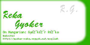 reka gyoker business card